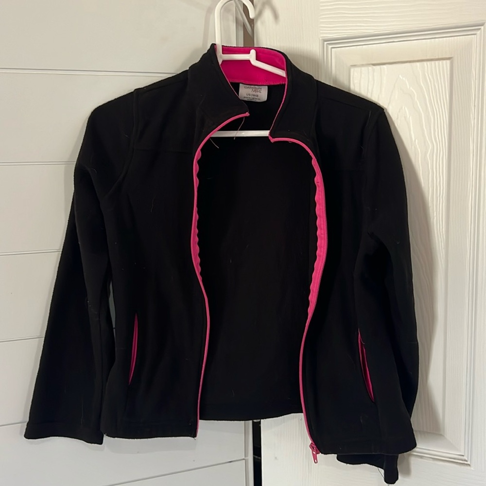 Danskin now girls fleece jacket size large (10-12)
